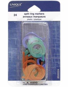 Split ring stitch markers