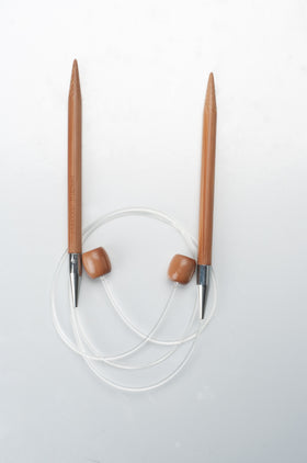 Flexible knitting needles - Bamboo 50 cm (20