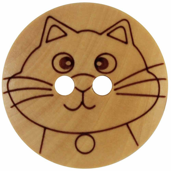 Cat Wood Buttons