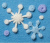 Needle Felting Appliqué Mold - Snow Crystal Design
